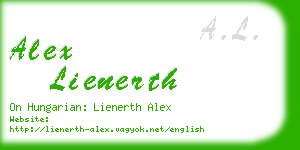 alex lienerth business card